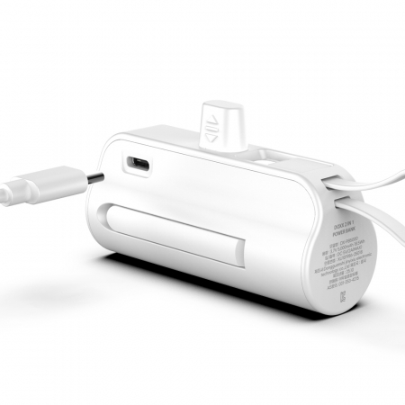 DOXX 2in1 도킹형 미니 보조배터리 5000mAh C+C타입 #5