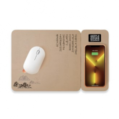 한국애 훈민정음 고속무선충전 마우스패드 2IN1 분리형 LED  Light 8만경 외국인기념품