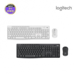 로지텍 무선 무소음 데스크탑 키보드 마우스 세트 MK295