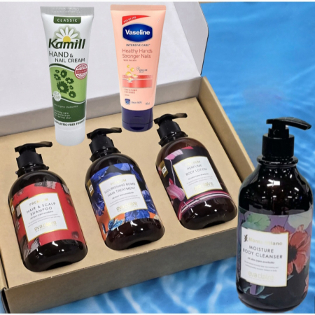 골프명품3종 500ml(헤어샴푸+린스+바디워시)+바세린 or 카밀 핸드크림 선물세트 #2