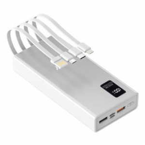 요이치 PD 22.5W 고속 충전 대용량 케이블 일체형 4in1 10 000mAh 보조배터리 5핀 8핀 c타입