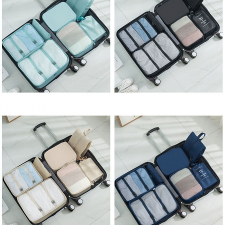 여행용 캐리어 정리 수납 7종 파우치 세트 #3