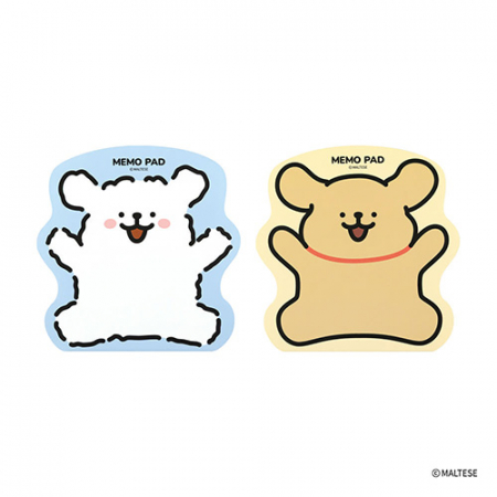 몰티즈 형태 메모지 #5