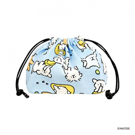 몰티즈 패턴 스트링 파우치 #6