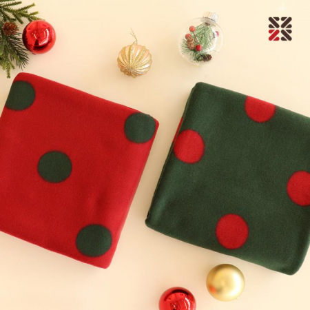 루무드 크리스마스 도트 담요 #2