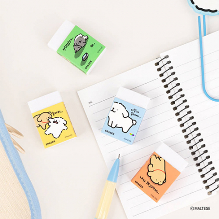 몰티즈 사각 지우개 #6