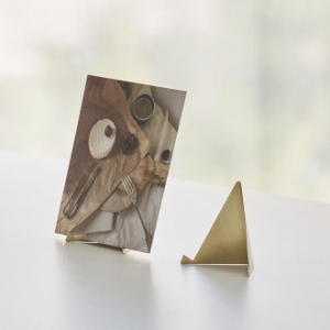 황동 삼각 명함 사진꽂이 엽서 메모꽂이 거치대