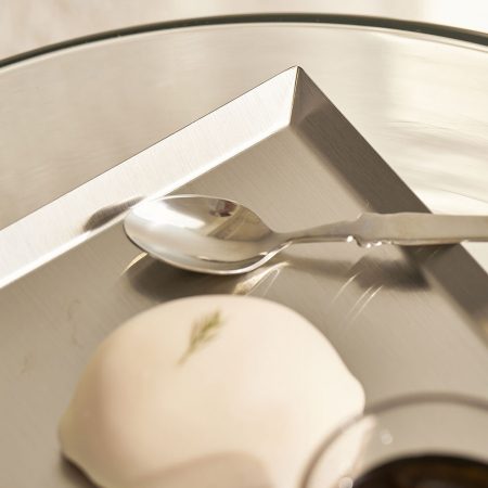 스텐 트레이 카페 쟁반 커피 철제 빵 사각 메탈 사각 #6