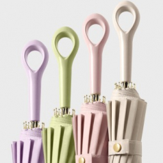 제이에스 멀티고리 파스텔 자동 장우산