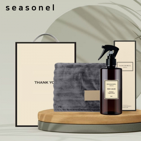 시즈넬 선물세트 항균 룸스프레이 + 웨이브 극세사 무릎담요 #2