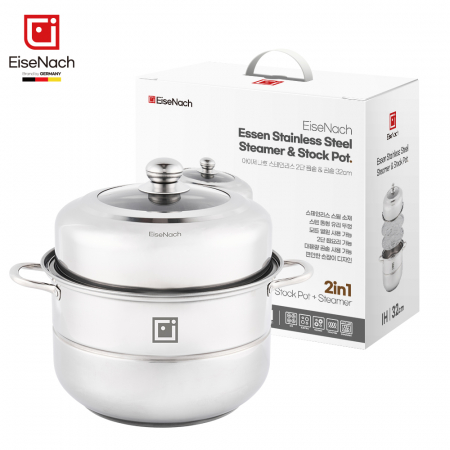 [아이제나흐] 에센 대용량 3단 찜솥 32cm #3