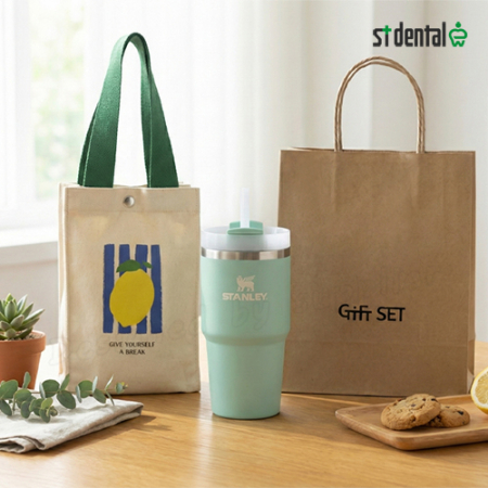 스탠리 텀블러GIFT-텀블러파우치+퀜처 플로우스테이트 텀블러591ml (파우치+쇼핑백) #4