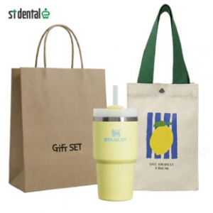 스탠리 텀블러GIFT-텀블러파우치+퀜처 플로우스테이트 텀블러591ml (파우치+쇼핑백)