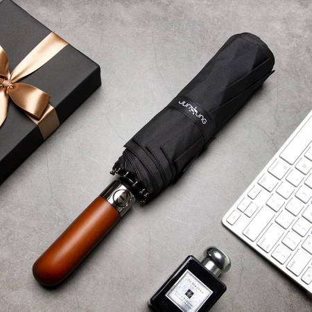 제이에스 프리미엄 우드 3단 자동 우산 #4