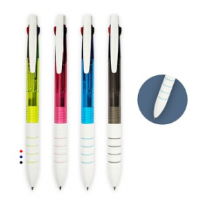 4링 3색 투명 볼펜(1.0)