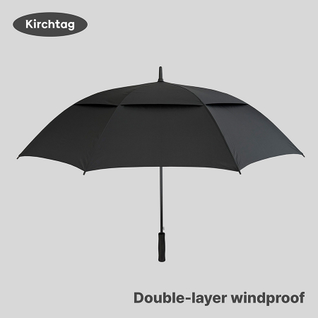 키르히탁 2단 원터치 반자동 무지우산 #2