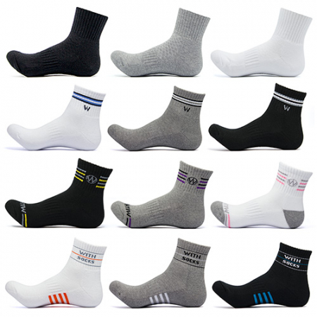 위드삭스 이중바닥 스포츠양말 단목 2족 선물세트 #3