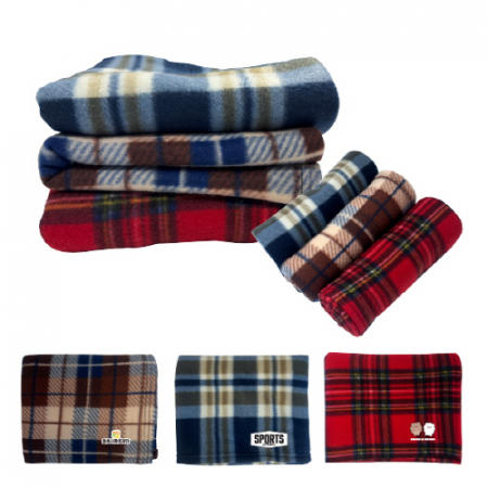 체크 무릎 담요 100x80cm #2