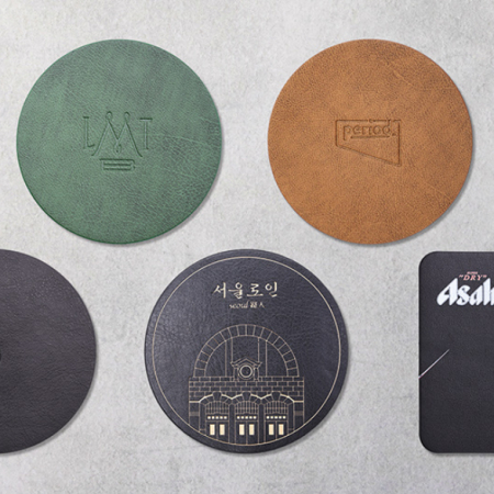 고급 코스터 인조 가죽 컵받침 #2