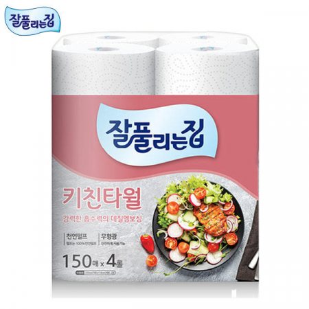 미래생활 잘풀리는집 키친타올 150매x4롤(번들포장) #2