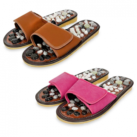 자갈 지압 건강슬리퍼(남성용/여성용) 사무실 거실 다용도 실내화 #2