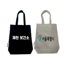 친환경 캔버스 밑면 광목 에코백 제작 2컬러 36cm