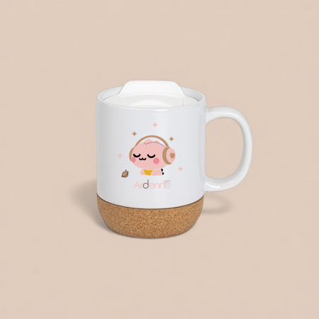 아르덴기프트 맞춤인쇄 420ml 코르크 컵받침 머그컵 #4