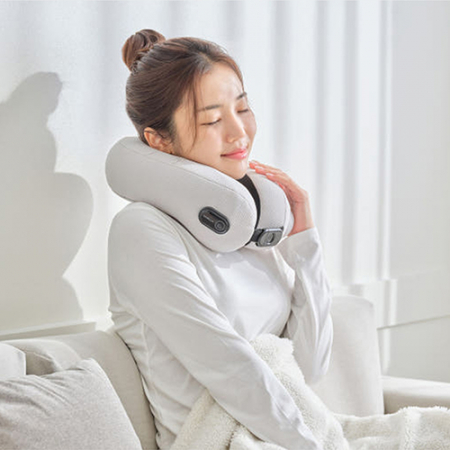 ABKO 스마트 OHELLA ON-HN01GY 공기압 온열 목베개 #4