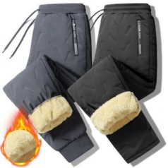 2배두툼 밴딩 융털패딩바지