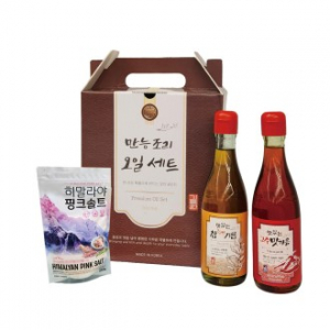 만능 조리 참고소한기름+고추맛기름+핑크솔트