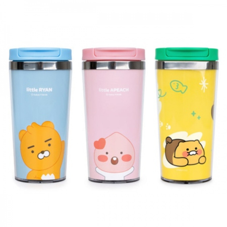 카카오 리틀프렌즈 그래픽 스텐텀블러 400ml [J1] #2