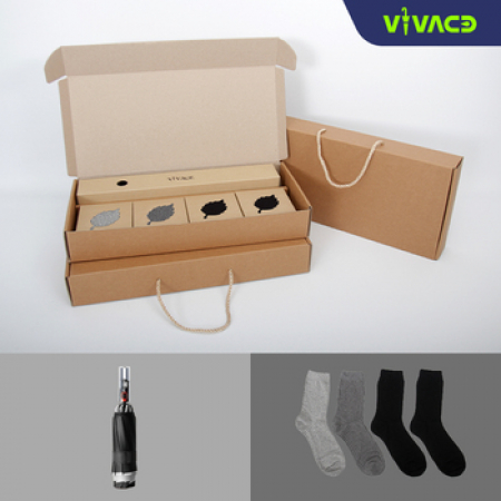 비바체 쿠에르다 3단 우양산 X 국내산 고급 골지양말 4개입 남성용 여성용 선택가능 #3