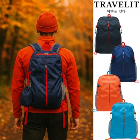 트래블잇 프리미엄 에어 폴딩백팩 PAB-01 초경량 등산가방-네이비 #2