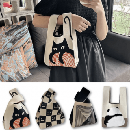 니트손가방 손가방 여성손가방 미니손가방 캐릭터손가방 #3