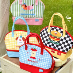 C098 더블보냉 스플릿 보냉백 런치백 도시락가방 보온 보냉 가방 인쇄 행사선물 답례품