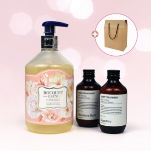 부케가르니 샴푸 500ml+나드 트리트먼트 100ml+끈케이스