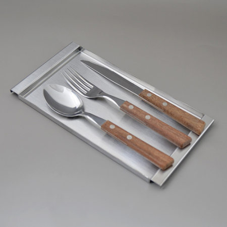 스텐 실버 조리도구받침대 쟁반 트레이 국자거치대 #2