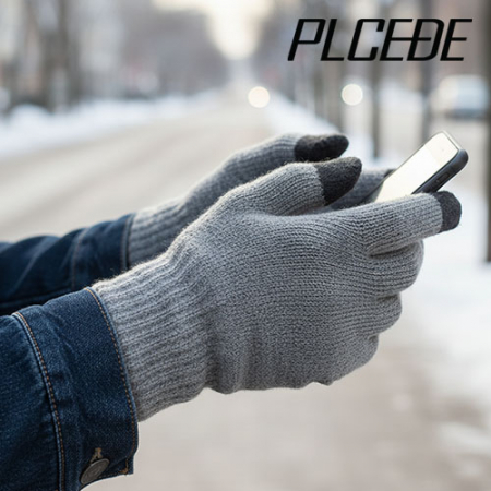위노이 스마트 무지 니트 터치 장갑 #2