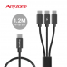 작은이미지: 애니존 3웨이 100W 올인원 CCC 패브릭 케이블 1.2M ANY-C12M-CCC #2