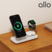 작은이미지: 알로 UC320WQi2 Qi2 3in1 맥세이프 20W 고속 무선 멀티 충전기 거치대 #3