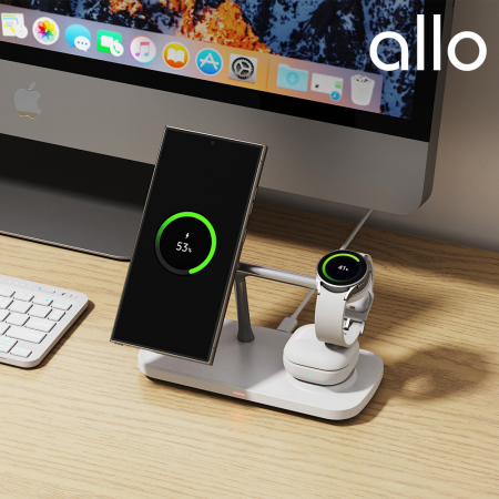 알로 UC320WQi2 Qi2 3in1 맥세이프 20W 고속 무선 멀티 충전기 거치대 #6