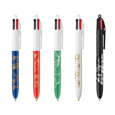 프랑스 볼펜 BIC® 4 Colours® 금박 은박 360도 인쇄 Metal Foil #2