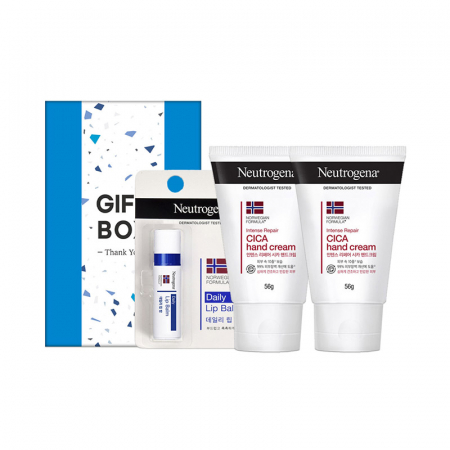 뉴트로지나 보습 3종/핸드크림2+립케어/케이스포함 #2