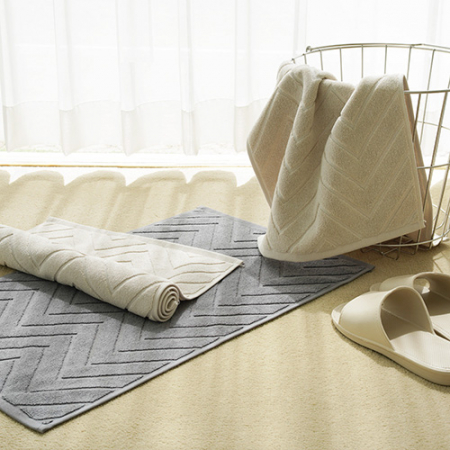 국내생산 타월톡톡 헤링본 빨아쓰는 순면 발매트 260g #4