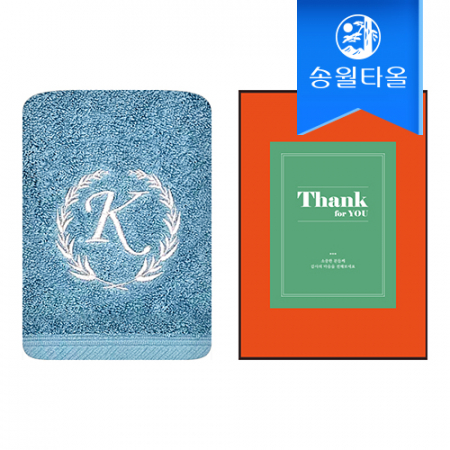 송월타올 땡큐 기프트세트(카이저180g1매+케이스+스티커) 감사 답례품 #2