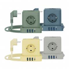 [비오스홈] QB-01 5구 고용량 4000W 큐브 스위치 멀티탭 (USB/C타입 20W 고속충전) 04
