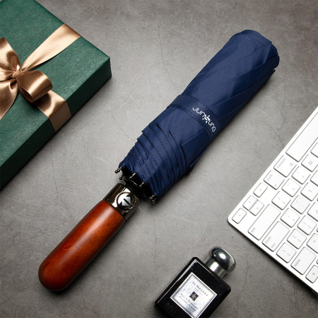 골드라인 프리미엄 우드 3단 자동 우산 #3