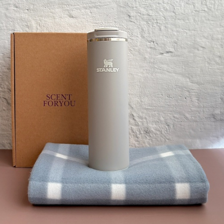 센트포유 스탠리 트랜짓 플립탑 머그473+패턴담요세트 #2