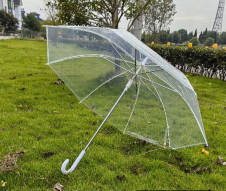 투명 비닐 자동 장우산 우양산 양우산 #3