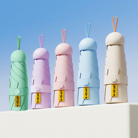 골드라인 초경량 머쉬룸 파우치 암막 5단 우양산 #2